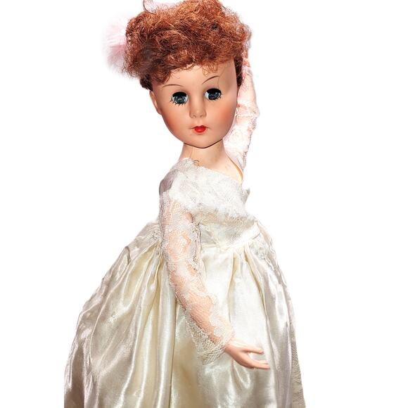 16" 50's Vintage Beautifu Blue Eyed Ginger Valentine Capezio Ballerina Doll Aida - Picture 2 of 16